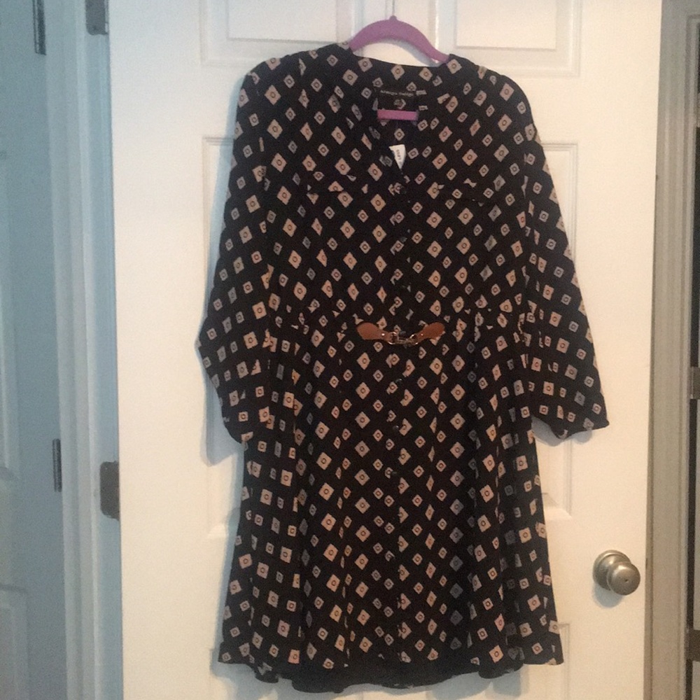 Aztec-Inspired Print Dress